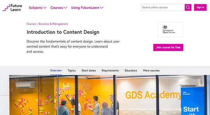 Introduction to content design